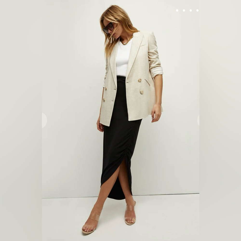 PARINETI METALLIC-LINEN DICKEY JACKET